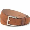 Oxford & Evergreen Ted Baker London Newam Suede Belt, Tan (Cognac) Accessories