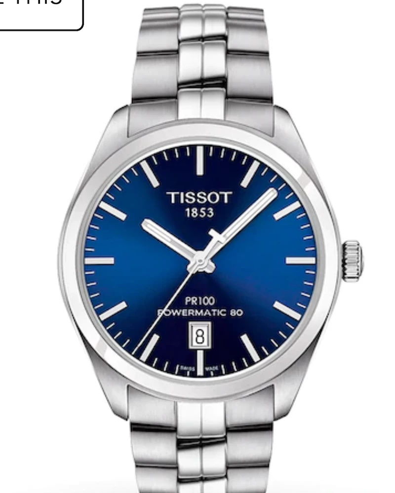 Cheapest π₯° Oxford & Evergreen Tissot PR 100 Automatic β Watch, Blue (39mm) Evening β Watches π 3 Oxford & Evergreen Tissot PR 100 Automatic Watch, Blue (39mm) Evening Watches