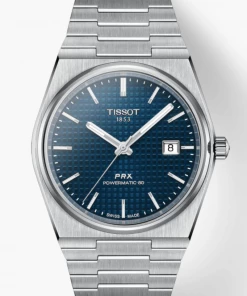 Oxford & Evergreen Evening Watches Tissot PRX Powermatic 80 Automatic Watch, Blue (40mm) (Also In Black)