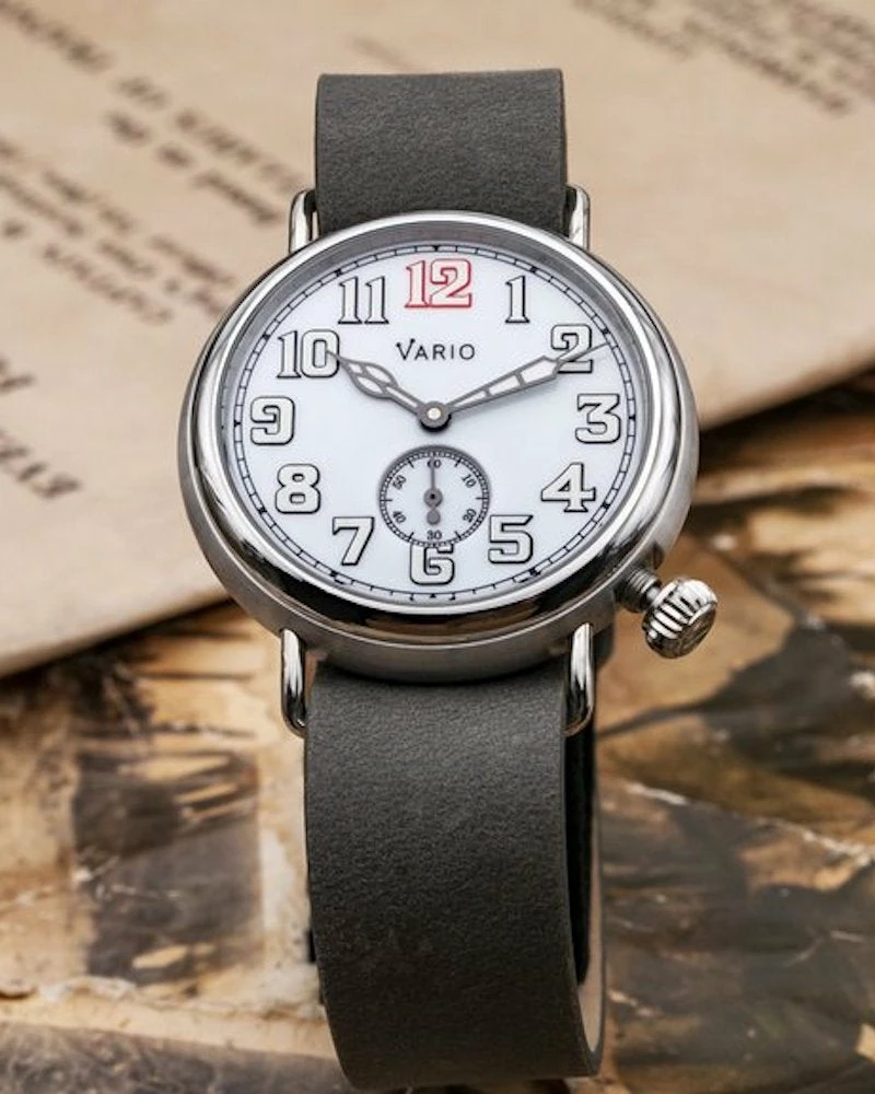 New ๐ Oxford & Evergreen Wristwatches Vario 1918 Trench โ Watch, Automatic, White Dial With White Lume (37mm), PRE-ORDER ๐ 3 Oxford & Evergreen Wristwatches Vario 1918 Trench Watch, Automatic, White Dial With White Lume (37mm), PRE-ORDER