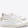 Oxford & Evergreen Veja Esplar All-Natural Leather Logo Sneakers, White Shoes