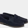 Oxford & Evergreen Shoes Velasca Ost Suede Loafers, Blue (5 Colors Available)