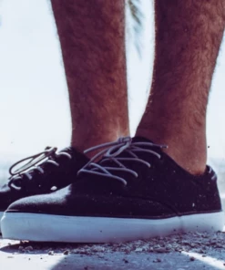 Oxford & Evergreen Z Shoes Organic Cotton Deep Sea Men's Originals, Navy Blue